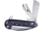Frost Seamans Knife, Satin finish stainless sheepsfoot, Marlin spike, a, Black ABS handle, OC-02B