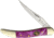 Frost Small Toothpick Grape Folding Knife,Stainless Steel,Long Clip,Grape Ape,Celluloid Handle FSW109GA
