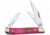 Frost Swayback Uncle Lucky Folding Knife, Red smooth bone handle, UL-195RSB/3