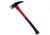 Frost Tac Assault Axe Red Axe, 3in, Stainless Steel, Standard Edge, Black, Rubber Handle FTA039RD