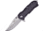 Frost Tac Linerlock Black G10 A/O Folding Knife, 2 satin finish stainless blade, Black G10 handle, TX-38B/G10