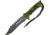 Frost Tac Xtreme Fixed Blade Knife, 6.875in, Drop Point, Green, Skull Camo Rubber Handle FTX015GSC
