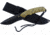 Frost Tac Xtreme Fixed Blade Knife, 9in, 4in, Black, Green Digital Camo, Composition Handle FTX022DGC