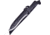 Frost Tac Xtreme Machete Black Fixed Blade Knife, 9.75in, Stainless Steel, Standard Edge, Sawback, Black Rubber Handle FTX3115