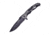 Frost Tactical Linerlock A/O Folding Knife, 3.5 black finish partially serrated 3Cr13 stainle, Black and gray aluminum handle, FC-119GY