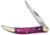 Frost Toothpick Purple MOP Folding Knife, 3in Closed, Mirror Stainless Long Clip Blade, Purple Mother Of Pearl Handle, OC-109P/MOP
