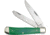 Frost Trapper Folding Knife, Green smooth bone handle, 18-812GSB