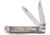 Frost Trapper Ox Horn Folding Knife, 4.13in Closed, Mirror 440 Stainless Clip/Spey Blades, Ox Hornorn Handle, OC-173OX