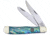 Frost Trapper Saltwater Abalone Crowing Rooster Folding Knife, Mirror SS Clip/ Spey Blades, Salt Water Abalone Handle, Nickel Silver Bolster, Inlay Shield, CR-108SAB