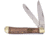 Frost Trapper Zebrawood Folding Knife, 4.25in Closed, Mirror Stainless Clip/Spey Blades, Zebra Wood Handle, SW-108ZW