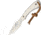 Frost Whitetail The Tusk Skinner Fixed Blade Knife, 2.75in, White, Smooth Bone Handle FWT443WSB
