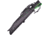 Frost Zombie Machete Fixed Blade Knife, 18in, Stainless Steel, Standard Edge, Sawback, Black, Black and Green, Rubber Handle FTA051BG