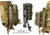 G-Code Pistol Soft Shell Scorpion Tall Mag Carrier w/ P1/P2/P3 Molle and Belt Mounts, Ambidextrious, OD Green Frame/Tan Shell, Tall, SS-P1-123-GNTN