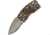 G.Sakai Money Clip Framelock Folding Knife, 1.63in Damascus Steel Blade, SS Handle, Pocket Clip, Texture Floral Handle Artwork, Boxed With Hanging Tab, 11609