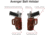 Galco Avenger Belt Holster, Left Hand, Sarsilmaz SAR9, Springfield XD 45, Black, AV441B