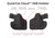 Galco Quicktuk Cloud Kydex Iwb Holster, Right Hand, Smith &amp; Wesson M&amp;P Shield 9/40 3In And 4In, Black, QTC652B