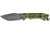Game Raider Fixed Blade Fixed Blade Knife, 3.5in, Deep Belly Drop Point, Black and Green Composition Handle CC0009C