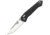Ganzo Knives Firebird G-Lock Black Folding Knife, 3.25 satin finish 440C stainless blade, Black G10 handle, FB7651-BK