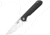Ganzo Knives Firebird Linerlock Black Folding Knife, 3.5 satin finish D2 tool steel spear point blade, Black G10 handle, FH41BK
