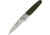 Ganzo Knives G7432 Linerlock Green Folding Knife, 3.5 stonewash finish 440C stainless spear point b, Green G10 handle, G743-2-GR