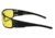 Gatorz Magnum Z Ansi Z87.1 Sunglasses, Matte Black Frame, Yellow W/ Anti-Fog Lens, MAGZBLK04A