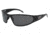 Gatorz Wraptor Sunglasses, Patriot Red Line American Flag, Smoked Polarized Lens, RL-WRABLK01P