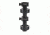 Geissele AR-15/M4 Super Precision Scope Mount, 34 mm Tube, 0 MOA, Extended, Type 3 Anodized, Black, 05-405B