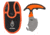 Gerber Vital Skin &amp; Buck Knife, Black/Orange Handle w/Cloth Sheath GE31-002743