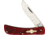 German Bull Dirt Buster Red Folding Knife, 2.75 stainless blade, Red pick bone handle, GB-107RPB