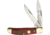 German Eye Copperhead Red Bone Folding Knife, Mirror Solingen Steel Clip And Skinner Blades, Red Smooth Bone Handle, GX RED BONE