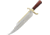 Gil Hibben 65th Anniversary West Bowie Knife, 20.5in Overall, 14in Mirror Bowie Blade, Brown Pakkawood Handle, Leather Sheath, GH5121