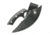 Gil Hibben Legacy Ulu Fixed Blade Knife, 8in Overall, 6.5in 5Cr15Mov SS Blade, Black Pakkawood Handle, Black Leather Sheath., GH5074