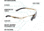 Girls With Guns Afire Protective Shooting Safety Glasses, Gold Frame, Clear Lenses, One Size, 2370