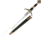 Gladius Robin Dagger Decorated, 11 unsharpened stainless blade, Aged brass finish metal alloy handle, 524