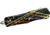 GLFA Smooth Spring Assisted OTF Knife, Smooth Blade, Black Splatter, 8&quot;, GL-KMD-SMT S-BLK