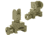 Global Military Gear AR15/M4 Front and Rear Flip-up Sight Combo - Tan GM-FRFUS1-T