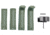 Glock Backstrap/Beavertail Set Gray Polymer, 39840