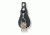 Gould &amp; Goodrich Key Strap w/Flap, Nickel, Black Weave, B72W