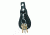 Gould &amp; Goodrich Key Strap w/Flap, Brass, Black Weave, B72WBR