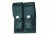 Gould &amp; Goodrich Double Magazine Case w/Snap Closure, Brass Snap - Glock 17/19, Black, B627-7BR