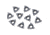 Grizzly Industrial Carbide Inserts 08 IR A 60 for Stainless, Aluminum, Cast-Iron, pk. of 10 H8353