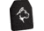 Guard Dog Body Armor Level IV Ceramic Plate, Black, 10x12, IVPLATE