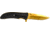 Guard Dog Security Guard Dog Knife Blk G10 Handle Gold Blade Folder 3.5'' Blade!