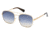 Guess GU5201 Sunglasses - Gold Frame, Blu Mirror Lenses, 56 mm Lens Diameter GU52015632X