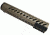 GUNTEC USA 12in Free Floating Handguard w/Sectional Side/Bottom Rails,Cerakote Flat Dark Earth,1.93in dia GT1326-12-E