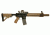 GUNTEC USA 12in Free Floating Handguard w/Sectional Side/Bottom Rails,Cerakote Flat Dark Earth,1.93in dia GT1326-12-E