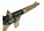 GUNTEC USA 12in Free Floating Quad Rail,Cerakote Dark Earth GT-12F-E