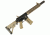 GUNTEC USA 12in Free Floating Quad Rail,Cerakote Dark Earth GT-12F-E