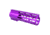 Guntec USA 7in .308 Caliber AIR-LOK Series M-LOK Compression Free Floating Handguard With Monolithic Top Rail, Anodized Purple, GT-7ALC-308-PURPLE