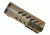 GUNTEC USA 7in Free Floating Handguard w/Sectional Side/Bottom Rails,Cerakote Flat Dark Earth,1.93in dia GT1326-7-E